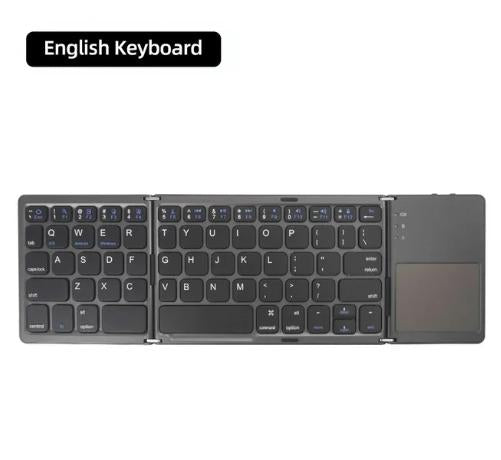 Mini teclado sem fio dobrável Bluetooth portátil universal com touchpad para Windows Android IOS Tablet iPad